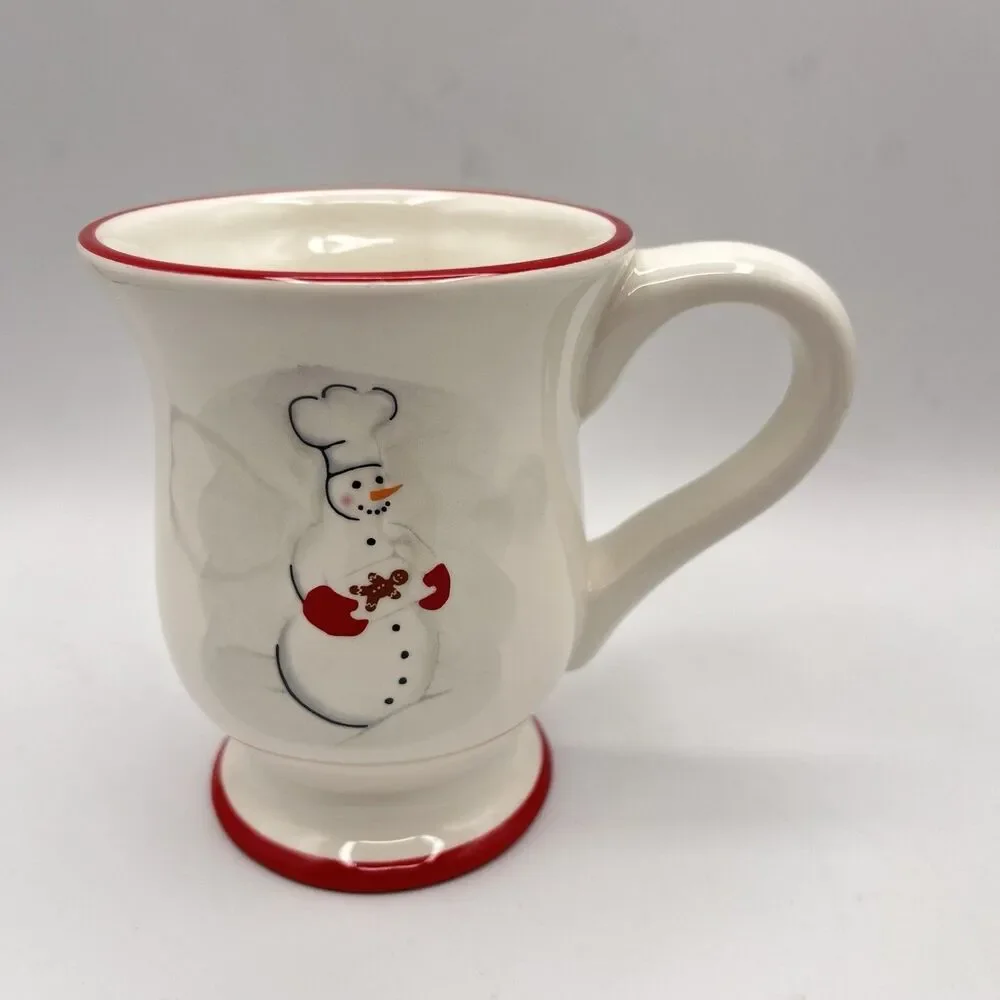 Williams Sonoma Chef Snowman Mug 4.5